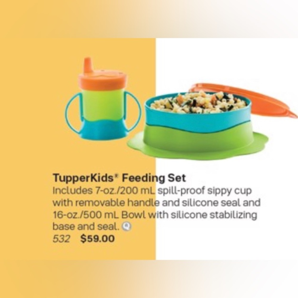 Tupperware TupperKids Feeding 2pc Set